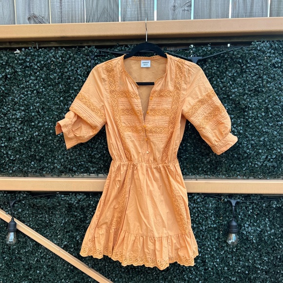 Aritzia Dresses & Skirts - Sunday Best Orange Mini Dress